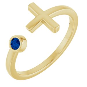 Ring med laboratoriedyrket edelsten – modell R43083