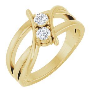Ring med laboratoriedyrket diamant – modell 123228