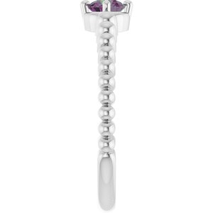 Ring med laboratoriedyrket edelsten – modell 72561