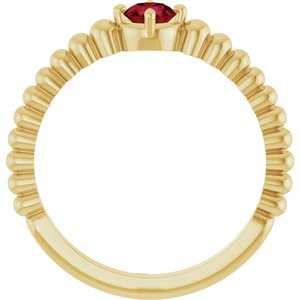 Ring med laboratoriedyrket edelsten – modell 72561