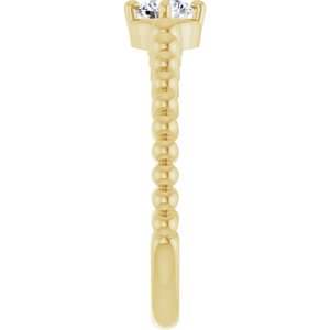 Ring med laboratoriedyrket edelsten – modell 72561