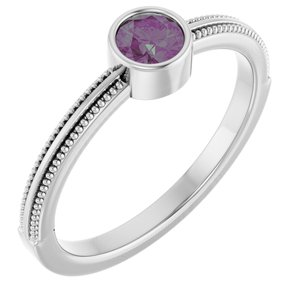 Ring med laboratoriedyrket edelsten – modell 72555