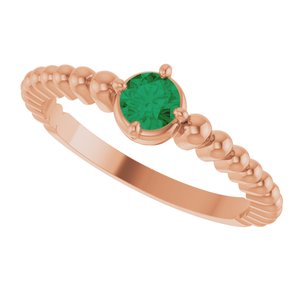 Ring med laboratoriedyrket edelsten – modell 72561