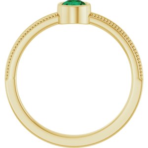 Ring med laboratoriedyrket edelsten – modell 72555