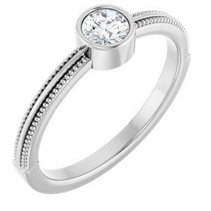 Ring med laboratoriedyrket edelsten – modell 72555