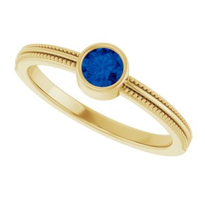 Ring med laboratoriedyrket edelsten – modell 72555
