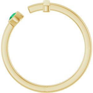 Ring med laboratoriedyrket edelsten – modell R43083