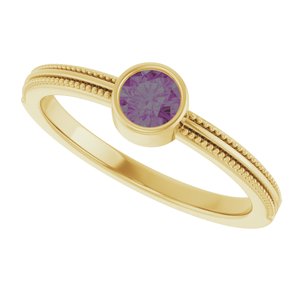 Ring med laboratoriedyrket edelsten – modell 72555
