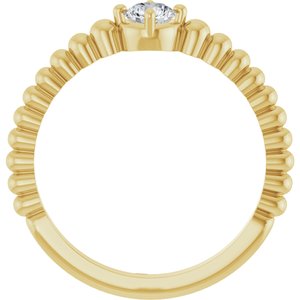 Ring med laboratoriedyrket edelsten – modell 72561