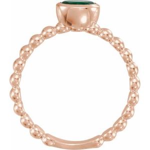 Ring med laboratoriedyrket edelsten – modell 71623