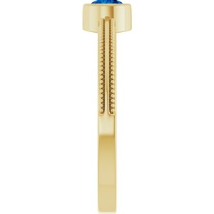 Ring med laboratoriedyrket edelsten – modell 72555