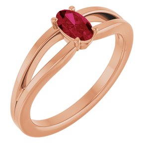 Ring med laboratoriedyrket edelsten – modell 19401