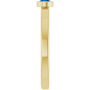 Ring med laboratoriedyrket edelsten – modell 72550