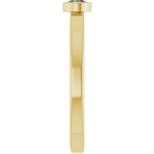 Ring med laboratoriedyrket edelsten – modell 72550