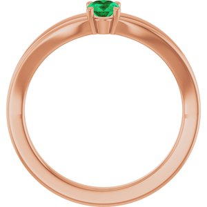 Ring med laboratoriedyrket edelsten – modell 19401