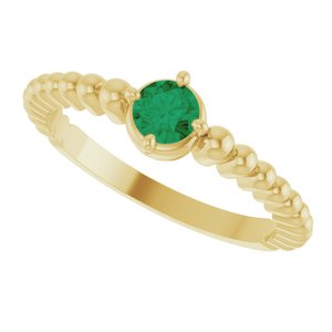 Ring med laboratoriedyrket edelsten – modell 72561