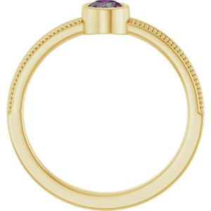 Ring med laboratoriedyrket edelsten – modell 72555