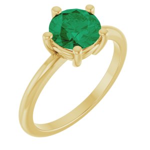 Ring med laboratoriedyrket edelsten – modell 72532