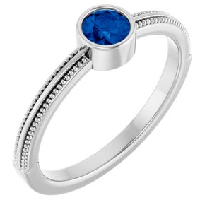 Ring med laboratoriedyrket edelsten – modell 72555