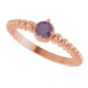 Ring med laboratoriedyrket edelsten – modell 72561