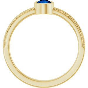 Ring med laboratoriedyrket edelsten – modell 72555