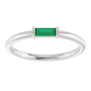 Ring med laboratoriedyrket edelsten – modell 122887