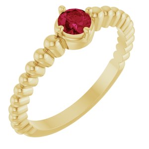 Ring med laboratoriedyrket edelsten – modell 72561