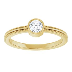 Ring med laboratoriedyrket edelsten – modell 72555