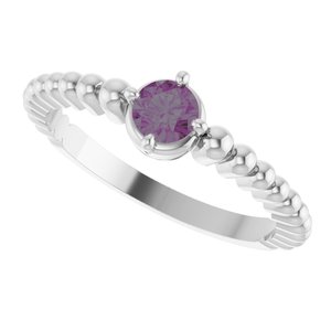 Ring med laboratoriedyrket edelsten – modell 72561
