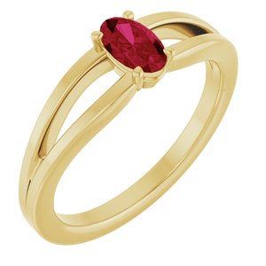 Ring med laboratoriedyrket edelsten – modell 19401