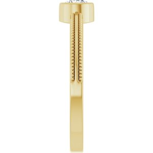 Ring med laboratoriedyrket edelsten – modell 72555