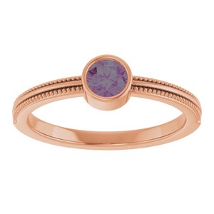 Ring med laboratoriedyrket edelsten – modell 72555