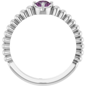 Ring med laboratoriedyrket edelsten – modell 72561