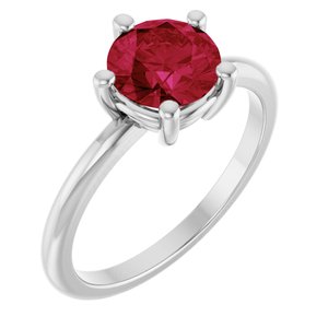 Ring med laboratoriedyrket edelsten – modell 72532