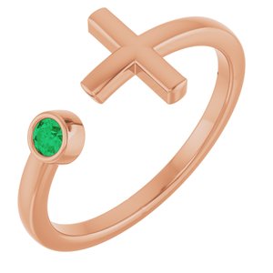 Ring med laboratoriedyrket edelsten – modell R43083