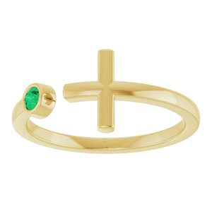 Ring med laboratoriedyrket edelsten – modell R43083