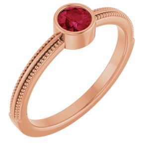 Ring med laboratoriedyrket edelsten – modell 72555