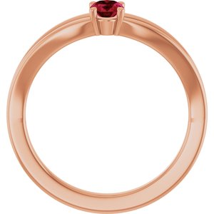 Ring med laboratoriedyrket edelsten – modell 19401