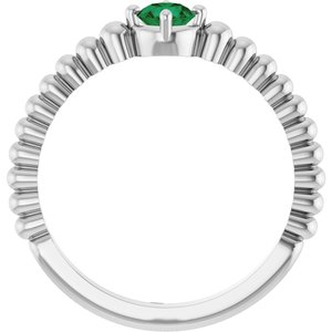Ring med laboratoriedyrket edelsten – modell 72561