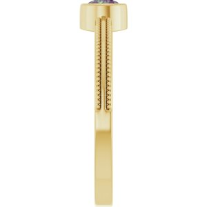 Ring med laboratoriedyrket edelsten – modell 72555