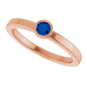 Ring med laboratoriedyrket edelsten – modell 72550