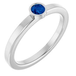 Ring med laboratoriedyrket edelsten – modell 72550