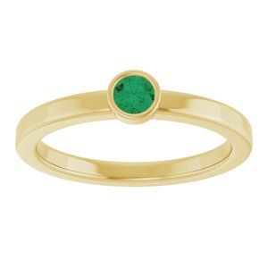Ring med laboratoriedyrket edelsten – modell 72550