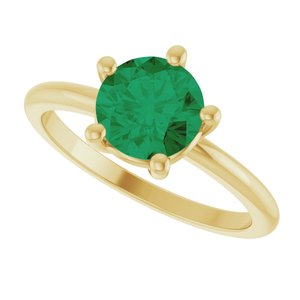 Ring med laboratoriedyrket edelsten – modell 72532