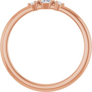 Ring med laboratoriedyrket diamant – modell 127284