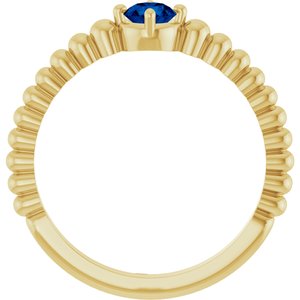 Ring med laboratoriedyrket edelsten – modell 72561