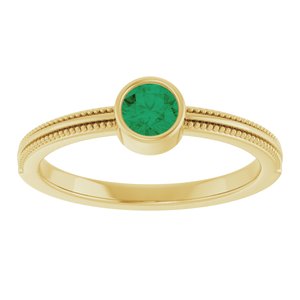 Ring med laboratoriedyrket edelsten – modell 72555