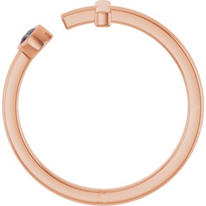 Ring med laboratoriedyrket edelsten – modell R43083
