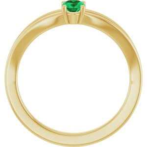 Ring med laboratoriedyrket edelsten – modell 19401