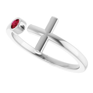 Ring med laboratoriedyrket edelsten – modell R43083